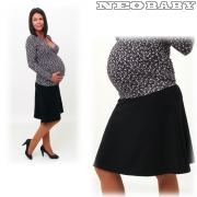 R&D kismama szoknya szvet loknis (S) 01659/fekete