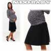 R&D  kismama szoknya szvet loknis  (3XL) 01659/fekete