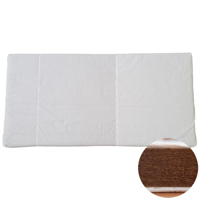 MYKIDS  Kkuszmatrac 60x120x6cm Fehr pamut huzattal