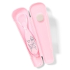 BABYONO szilikon, tapadkorongos etetkanl tokkal mints zld/rzsa 1461/01