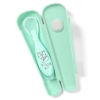 BABYONO szilikon, tapadkorongos etetkanl tokkal mints zld/rzsa 1461/01