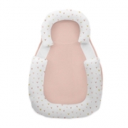 KIKKABOO Mem�riahabos hypoallerg�n legurul�s g�tl�s babapoz�cion�l� 60x40x8cm R�zsasz�n sz�vecsk�k