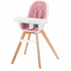 KINDERKRAFT Tixi 2in1 etetszk fa lbbal pink