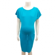 MOMMYSTYLE  kismama tunika-ruha zsebes (L) - Trkiz