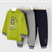 MAYORAL MODA 3 rszes szabadidruha szett / Avocado - Baby Boy/3G - 36 h 2833-49