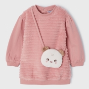 MAYORAL MODA lnyka ruha szett tskval / Rot - Baby Girl/4E - 36 h 2950-55