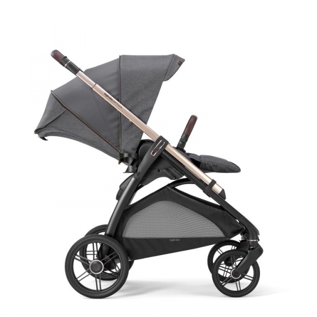 INGLESINA Aptica Quattro 4in1 babakocsi mzeskosrral s Darwin Recline i-Size babahordozval Satin Grey AAE62R0SNG