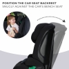KINDERKRAFT Safety Fix i-Size Isofix gyerekls 76-150cm fekete