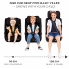 KINDERKRAFT Safety Fix i-Size Isofix gyerekls 76-150cm fekete