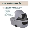 CHICCO Bellagio Trio babakocsi szett Flexi m�zeskos�rral �s Kory Plus hordoz�val Lunar Rock