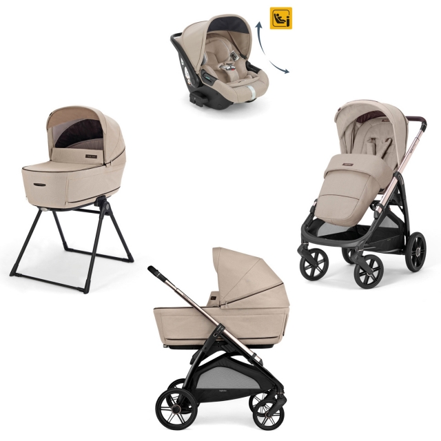 INGLESINA Aptica Quattro 4in1 babakocsi mzeskosrral s Darwin Recline i-Size babahordozval Pashmina Beige AAE62S0PSB
