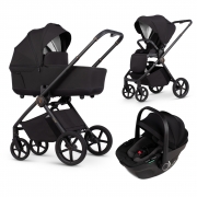 VENICCI Claro 3in1 babakocsi szett Tiago i-Size gyereklssel Noir