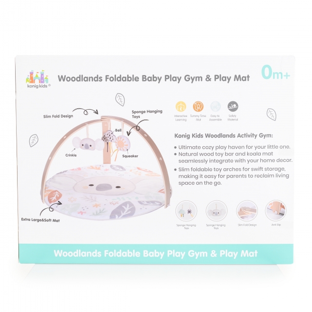 MONI TOYS Pl�ss j�tsz�sz�nyeg fa j�t�kh�ddal, �sszecsukhat� kerek b�zs koala