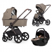 VENICCI Upline 2 3in1 babakocsi szett Tiago i-Size gyerek�l�ssel Powder SE